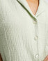 Фото #6 товара Lindex Exclusive short sleeve pyjama set in light green