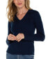 Women's Rib-Knit Collared Sweater