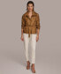 ფოტო #4 პროდუქტის Women's Tie-Waist Front-Zip Jacket