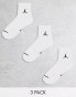 Фото #2 товара Jordan everyday cushion 3 pack ankle socks in white