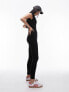 Фото #5 товара Topshop seamless cap sleeve jumpsuit in black