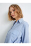 Фото #9 товара Gömlek Elbise Cep Detaylı Kemerli Düğmeli Ecovero® Viscose
