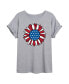 ფოტო #1 პროდუქტის Hybrid Apparel Trendy Juniors Sunflower Graphic Oversized Tee