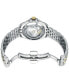 ფოტო #4 პროდუქტის Women's Swiss Automatic DS Action Diamond Accent Two-Tone Stainless Steel Bracelet Watch 35mm