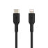 Belkin CAA003BT1MBK - 1 m - Lightning - USB C - Male - Male - Black