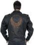 Фото #1 товара Leather jacket for Biker Chopper Motorcycle Jacket Motorbike Leather Jacket Rocker Punk