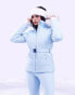 Фото #6 товара ASOS 4505 ski belted jacket with faux fur hood