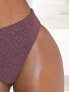 Фото #2 товара Wolf & Whistle X Malaika Terry Fuller Bust mix & match high waist bikini bottom in metallic pink