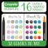 Фото #2 товара Crayola Brush & Detail Double Tip Markers Двусторонние фломастеры в металлическом кейсе 32 цвета