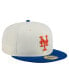 Men's Cream New York Mets Evergreen Chrome 59Fifty Fitted Hat