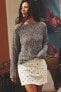 Sequin knit sweater