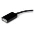 Фото #4 товара StarTech.com USB OTG Adapter Cable for Samsung Galaxy Tab - Black - Samsung 30p - USB A - 0.1524 m - Male - Female