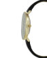 ფოტო #3 პროდუქტის Women's Black Strap Watch 38mm Gift Set, Created for Macy's