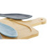 Appetizer Set Home ESPRIT Blue Green Navy Blue Bamboo Porcelain Mediterranean Fish 36 x 18 x 1,3 cm 5 Pieces