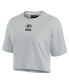 ფოტო #2 პროდუქტის Women's Gray Green Bay Packers Super Soft Short Sleeve Cropped T-shirt