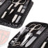 Фото #8 товара Drei Schwerter 8-Piece Manicure Set ‘Roma’, High-Quality Nail Care Set, Ostrich Look Faux Leather Case, Contents: Nail Scissors Set, Foot/Nail Clippers, Tweezers, Glass Nail File, Sapphire Nail File