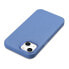 Фото #14 товара Чехол для iPhone 14 Plus ICARER из натуральной кожи с MagSafe Litchi Premium Leather Case синий