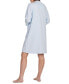 Фото #2 товара Women's Long-Sleeve Short Zip-Front Robe