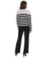 Karl Lagerfeld Women's Striped Open-Front Cardigan Sweater Белый, XL - фото #2