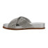 Фото #3 товара Easy Spirit Judy Rhinestone Metallic Slide Womens Silver Casual Sandals E-JUDY5