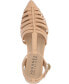 ფოტო #4 პროდუქტის Women's Alivia Caged Detail T Strap Sandals