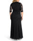 Фото #2 товара Plus Size Screen Siren Lace Evening Gown