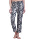 Women's Drawstring Straight Leg Pajama Pant Ornate paisley, Средний - фото #1