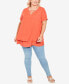 Фото #4 товара Plus Size Marion Caged Tunic Top