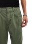 Levi's XX chinos loose straight pleated in mid green