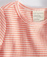 ფოტო #3 პროდუქტის Baby Girls Striped Tulle-Skirt Bodysuit Dress, Created for Macy's