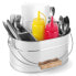 Фото #1 товара Столовая посуда Hendi контейнер для столовых приборов и салфеток стальной с ручкой 245x167 мм