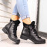 Фото #5 товара Leather boots with cubic zirconias Dolce Pietro W P56 black