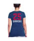 Women's Threads Ben Simmons Royal Philadelphia 76ers Name & Number Tri-Blend V-Neck T-shirt