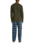Фото #2 товара Lucky Brand Thermal Pajama Gift Set Men's Green Xl