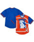 Фото #1 товара Men's Royal Denver Broncos Jumbotron 3.0 Mesh V-Neck T-shirt