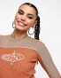 Фото #4 товара Basic Pleasure Mode fawn long sleeve tshirt in orange