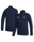 ფოტო #1 პროდუქტის Men's Deep Sea Blue Seattle Kraken Raglan Full-Zip Track Jacket