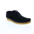 Фото #2 товара Clarks Weaver 26165081 Mens Black Suede Oxfords & Lace Ups Casual Shoes