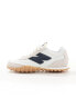 New Balance RC30 trainers with gum sole in white and navy