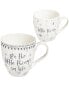 Фото #1 товара Mommy and Me Ceramic Cup Gift set, 17 OZ and 7 OZ, It's the Little Things in Life/Little Thing