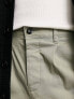 Фото #2 товара ASOS DESIGN cigarette chinos with pleats in light green