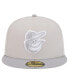 Men's Khaki Baltimore Orioles Two-Tone Color Pack 59FIFTY Fitted Hat