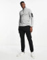 A Better Life Exists Active half zip long sleeve t-shirt in grey