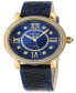 Women's Marsala Blue Leather Watch 37mm