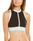 Фото #1 товара Solid & Striped Sport Trek High Neck Bra Women's Black Xxs