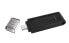 Kingston DataTraveler 70 - 64 GB - USB Type-C - 3.2 Gen 1 (3.1 Gen 1) - Cable - 7 g - Black