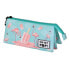 OH MY POP Ice Flamingo Triple Pencil Case Голубой - фото #2