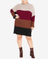 Фото #1 товара Plus Size Harper Sweater Dress