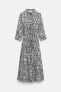 Фото #6 товара Платье длинное с принтом ZARA Collection