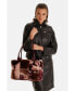 ფოტო #10 პროდუქტის Women's Leather Blazer Jacket, Black